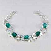 Klara Green Links Bracelet Gift with Gemstone Elegance